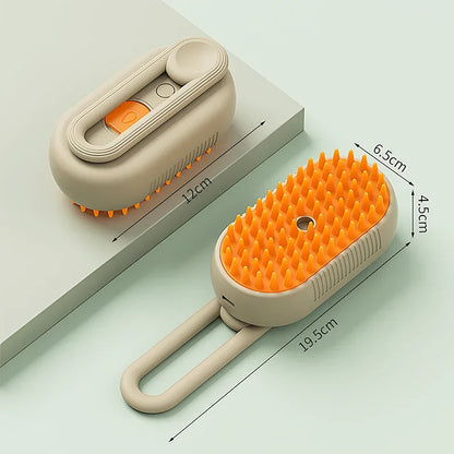 Serale SteamBrush™ — Cepillo de Vapor 3 en 1 para Gatos | Antipelos y Autolimpiable