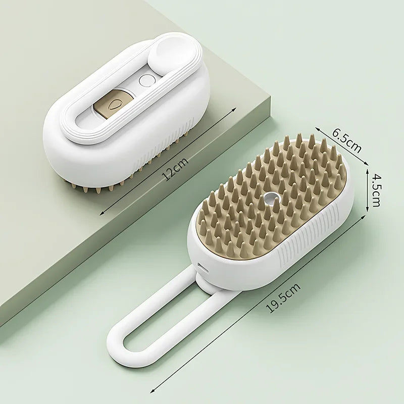 Serale SteamBrush™ — Cepillo de Vapor 3 en 1 para Gatos | Antipelos y Autolimpiable