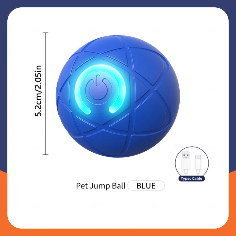 Electronic Interactive Smart Dog Toy Ball - Automatic Moving and Bouncing Pet Toy for Puppies and Cats, Ideal Birthday Gift
