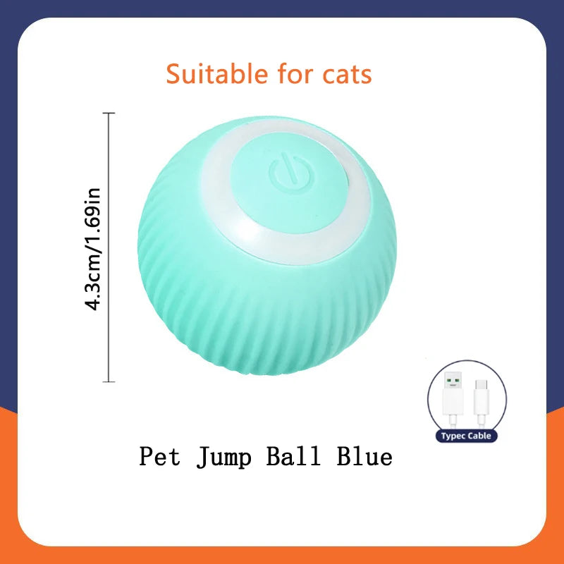 Electronic Interactive Smart Dog Toy Ball - Automatic Moving and Bouncing Pet Toy for Puppies and Cats, Ideal Birthday Gift