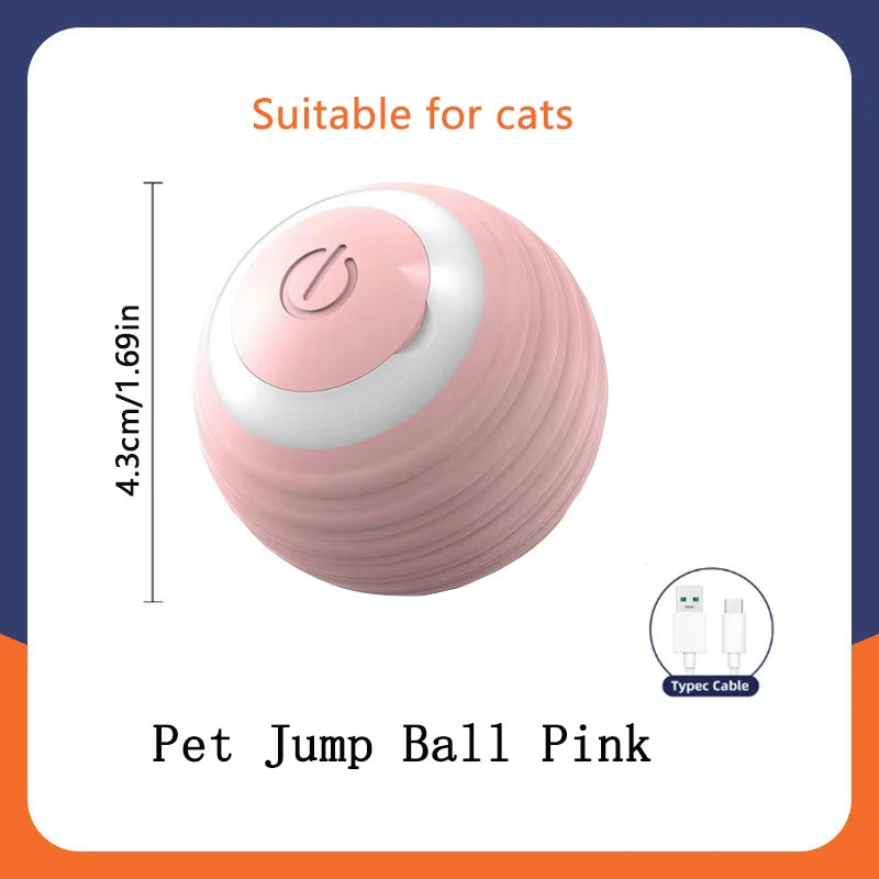 Electronic Interactive Smart Dog Toy Ball - Automatic Moving and Bouncing Pet Toy for Puppies and Cats, Ideal Birthday Gift